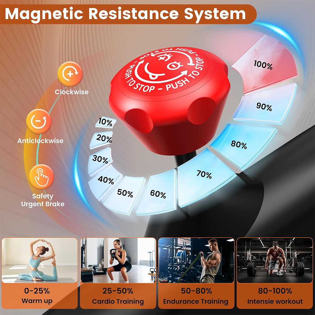 Pooboo Exercise Bike, 400LB Ma - Exercise Bike Magnetic Resistance review and price