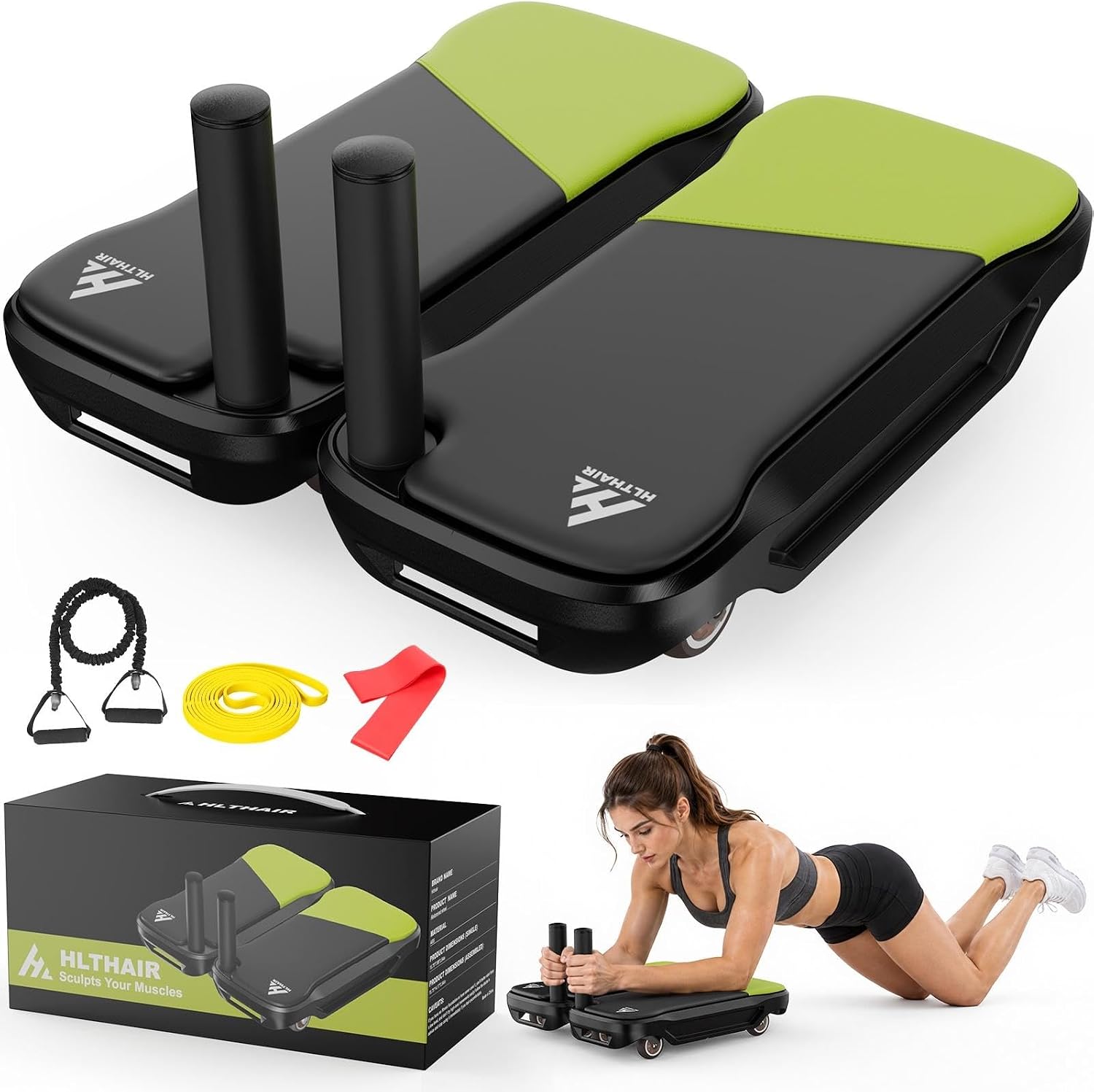 Ab Wheel Core Trainer with Det - Ab Roller Wheel With Elbow Support review and price
