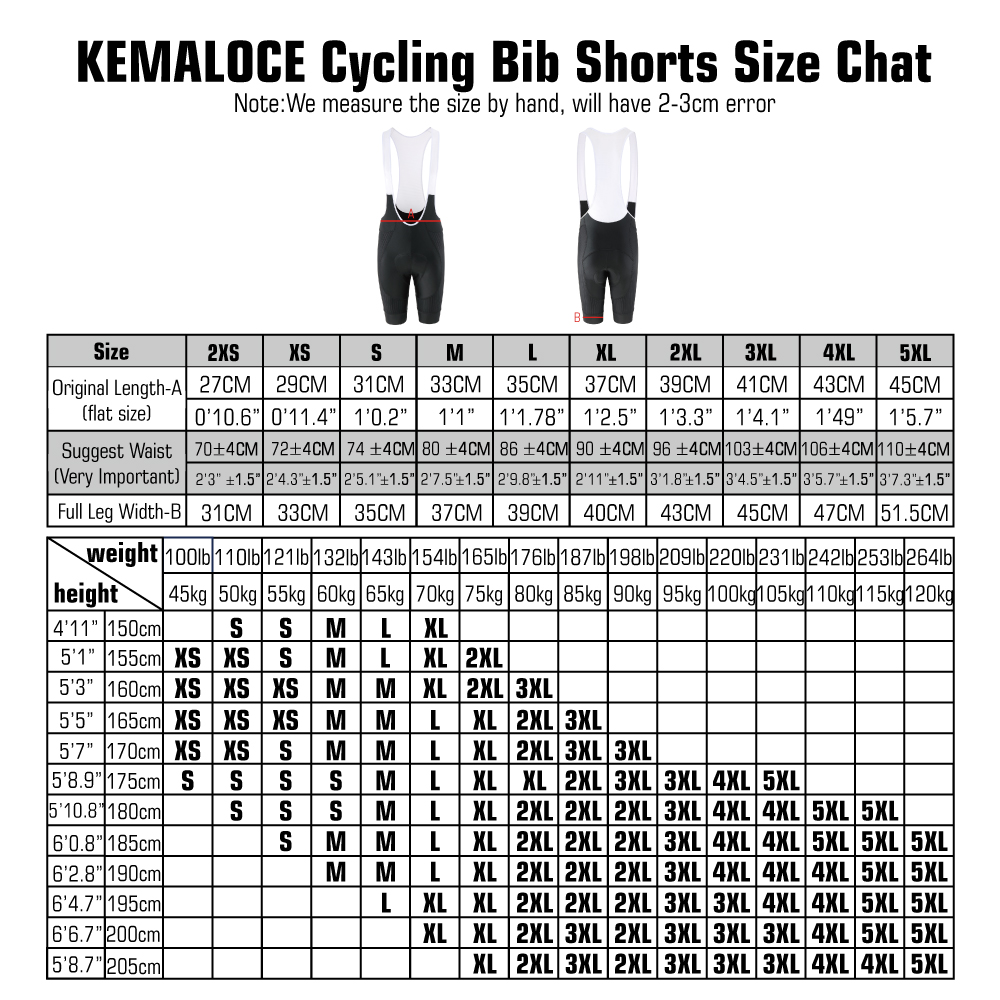 KEMALOCE Men Cycling Bib Short - Padded Cycling Shorts 5D Gel review and price